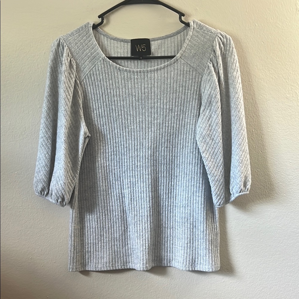 W5 Anthropologie Women's Gray Sweater